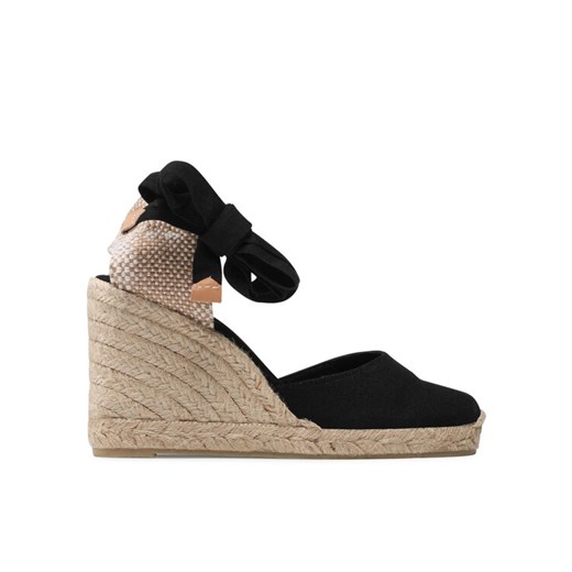 Espadryle Castañer Carina/8/001 020962-100 Czarny ze sklepu eobuwie.pl w kategorii Espadryle damskie - zdjęcie 182027617