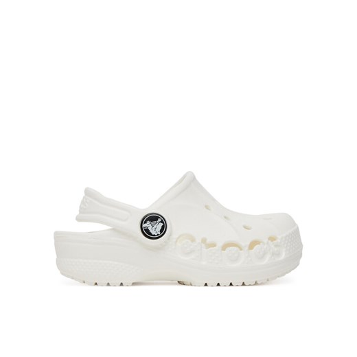 Klapki Crocs BAYA CLOG T 207012-100 Biały ze sklepu eobuwie.pl w kategorii Klapki dziecięce - zdjęcie 182027668