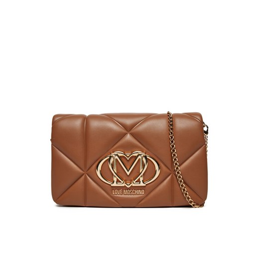Torebka LOVE MOSCHINO JC4043PP1MLC0201 Brązowy ze sklepu eobuwie.pl w kategorii Listonoszki - zdjęcie 182028026