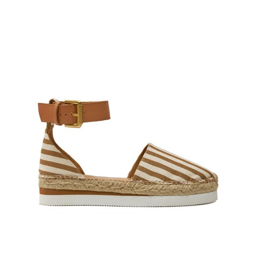 Espadryle See By Chloé SB26150E Brązowy ze sklepu eobuwie.pl w kategorii Espadryle damskie - zdjęcie 182028218