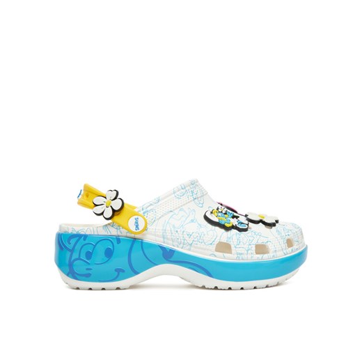 Klapki Crocs Smurfs Platform Clog 210822 Kolorowy ze sklepu eobuwie.pl w kategorii Klapki damskie - zdjęcie 182028269