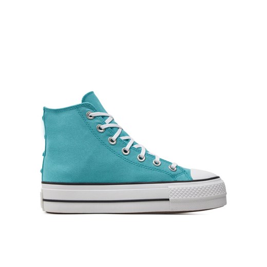 Trampki Converse Chuck Taylor All Star Lift Platform Stars A06492C Turkusowy ze sklepu eobuwie.pl w kategorii Trampki damskie - zdjęcie 182028427