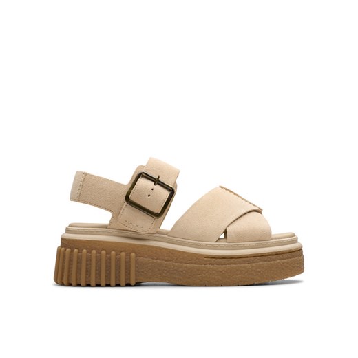 Sandały Clarks Evamar Wish 26181202 Beżowy ze sklepu eobuwie.pl w kategorii Sandały damskie - zdjęcie 182028458