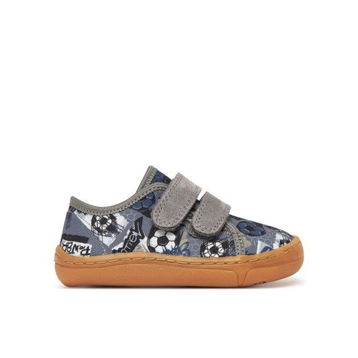 Kapcie Froddo Barefoot Canvas G1700379-27 M Szary ze sklepu eobuwie.pl w kategorii Kapcie dziecięce - zdjęcie 182028519