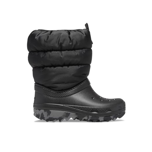 Śniegowce Crocs Crocs Classic Neo Puff Boot T 207683 Czarny ze sklepu eobuwie.pl w kategorii Buty zimowe dziecięce - zdjęcie 182028535