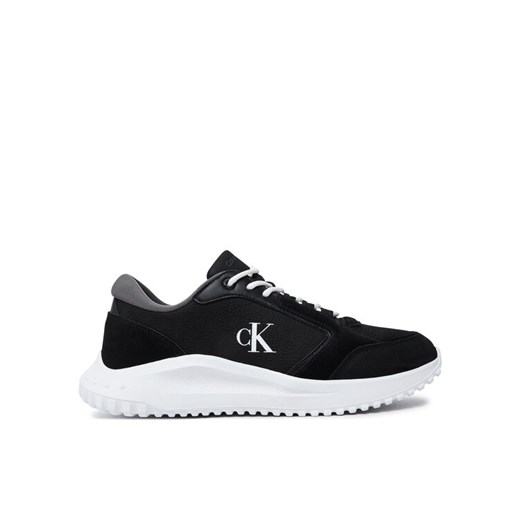 Sneakersy Calvin Klein Jeans Eva Runner Low Mg Wmm YM0YM01145 Czarny ze sklepu eobuwie.pl w kategorii Buty sportowe męskie - zdjęcie 182028617