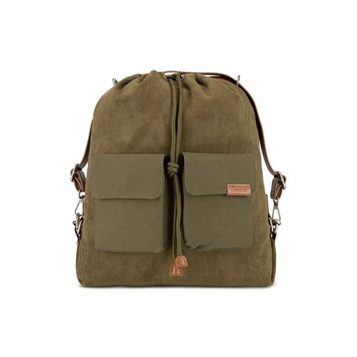 Plecak Lasocki MLP-W-015-04 Khaki ze sklepu eobuwie.pl w kategorii Plecaki - zdjęcie 182028626