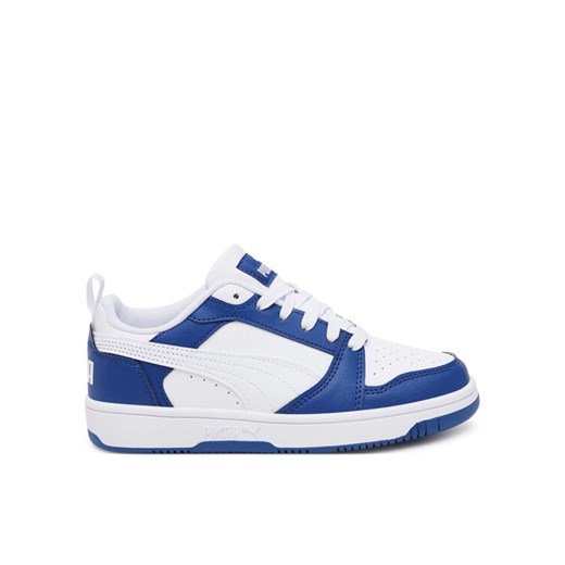 Sneakersy Puma Rebound V6 Lo Jr 393833 21 Biały ze sklepu eobuwie.pl w kategorii Buty sportowe dziecięce - zdjęcie 182028828