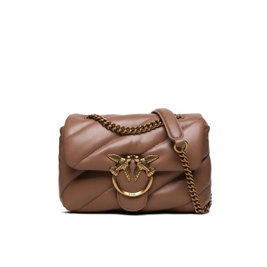 Torebka PINKO Love Mini Puff Cl AI 23-24 PLTT 100039 A0F2 Beżowy ze sklepu eobuwie.pl w kategorii Kopertówki - zdjęcie 182028897