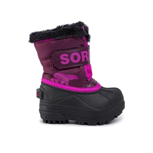 Śniegowce Sorel Toddler Snow Commander NV1960 Różowy ze sklepu eobuwie.pl w kategorii Buty zimowe dziecięce - zdjęcie 182028907