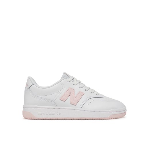 Sneakersy New Balance BBW80PNK Biały ze sklepu eobuwie.pl w kategorii Buty sportowe damskie - zdjęcie 182029119
