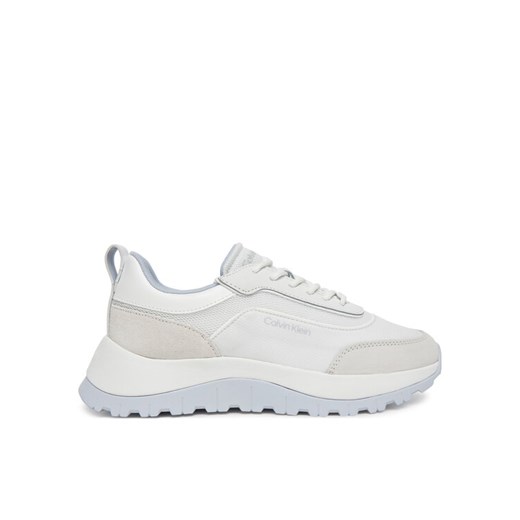 Sneakersy Calvin Klein Runner Lace Up Mesh Mix HW0HW02487 Biały ze sklepu eobuwie.pl w kategorii Buty sportowe damskie - zdjęcie 182029445