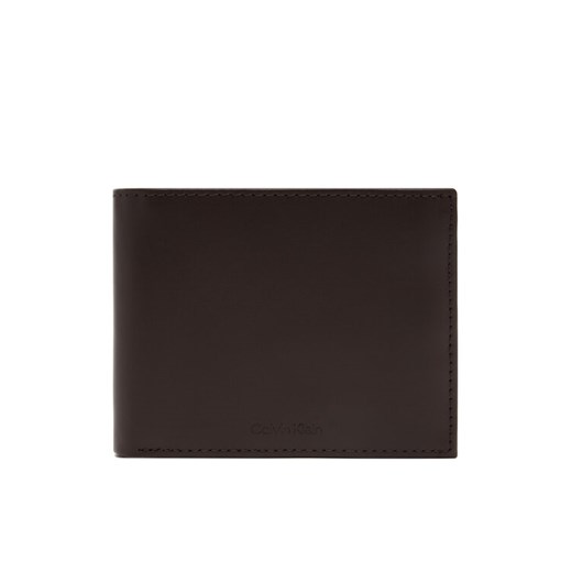 Portfel męski Calvin Klein Ck Premium Trifold 10Cc W/Coin K50K512849 Brązowy ze sklepu eobuwie.pl w kategorii Portfele męskie - zdjęcie 182029477