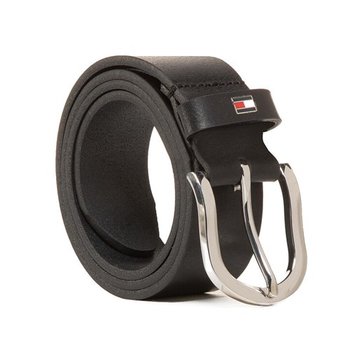 Pasek Damski Tommy Hilfiger New Danny Belt WW0WW11590 Czarny ze sklepu eobuwie.pl w kategorii Paski damskie - zdjęcie 182029545