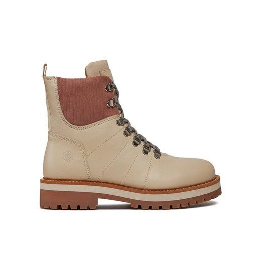 Trapery Lumberjack KRISTY SW50501-015-M07 Écru ze sklepu eobuwie.pl w kategorii Workery damskie - zdjęcie 182029616