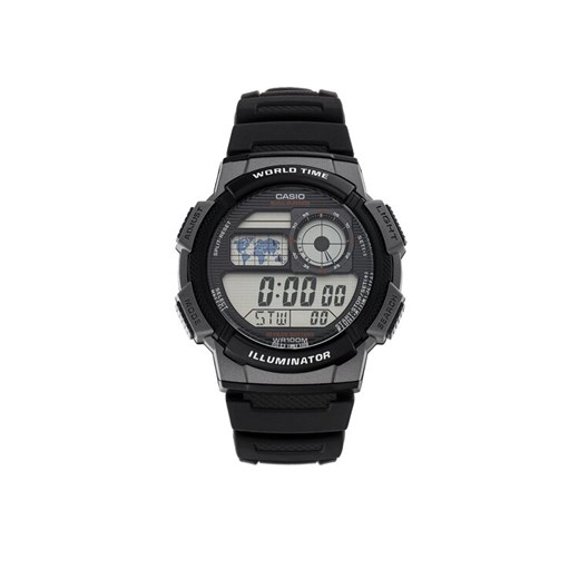 Zegarek Casio AE-1000W-1BVEF Czarny ze sklepu eobuwie.pl w kategorii Zegarki - zdjęcie 182029635