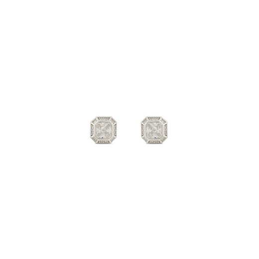 Kolczyki ICED STUFF Emerald Cut Białe złoto ze sklepu eobuwie.pl w kategorii Kolczyki - zdjęcie 182029709