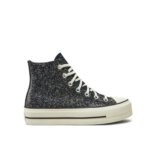 Trampki Converse Chuck Taylor All Star Lift Platform Glitter A09551C 401 Czarny ze sklepu eobuwie.pl w kategorii Trampki damskie - zdjęcie 182029766