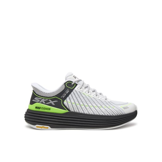 Buty do biegania Skechers Max Cushioning Suspension 220936 Biały ze sklepu eobuwie.pl w kategorii Buty sportowe męskie - zdjęcie 182029989