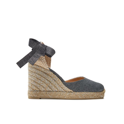 Espadryle Castañer Carina/8/032 021767 Szary ze sklepu eobuwie.pl w kategorii Sandały damskie - zdjęcie 182030046