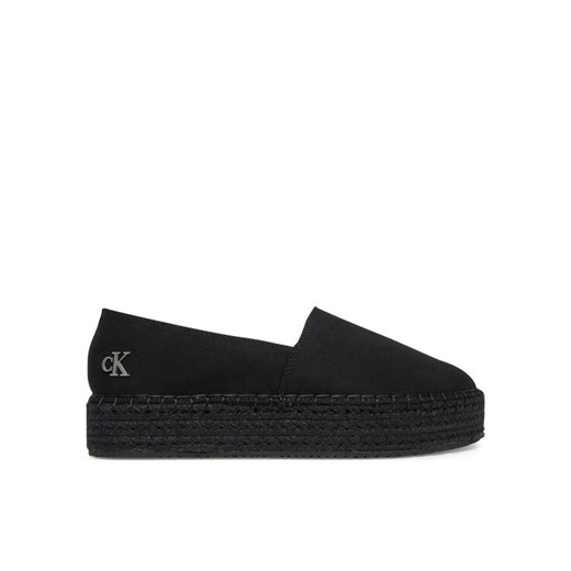 Espadryle Calvin Klein Jeans Flatform Esdparille Mg/Hdw YW0YW01737 Czarny ze sklepu eobuwie.pl w kategorii Espadryle damskie - zdjęcie 182030066
