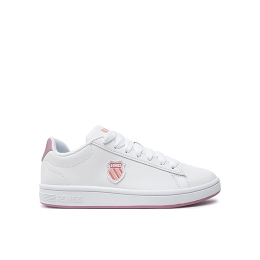 Sneakersy K-Swiss Court Shield 96599 952 Biały ze sklepu eobuwie.pl w kategorii Buty sportowe damskie - zdjęcie 182030078
