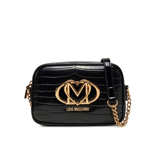 Torebka LOVE MOSCHINO JC4044PP1MLE100A Czarny ze sklepu eobuwie.pl w kategorii Listonoszki - zdjęcie 182030136