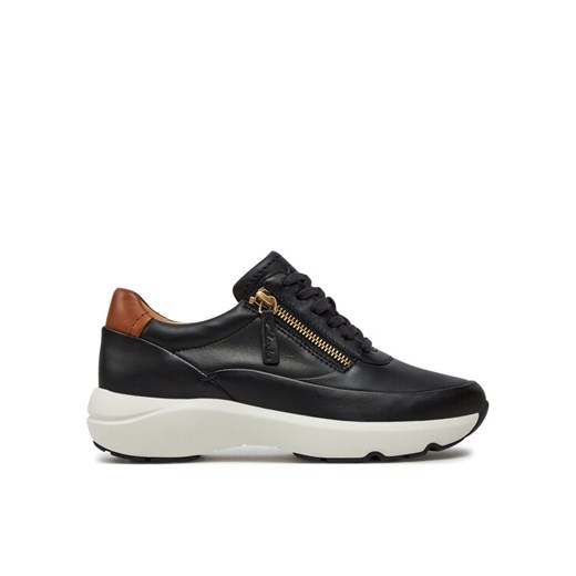 Sneakersy Clarks Tivoli Zip 26176648 Czarny ze sklepu eobuwie.pl w kategorii Buty sportowe damskie - zdjęcie 182030349