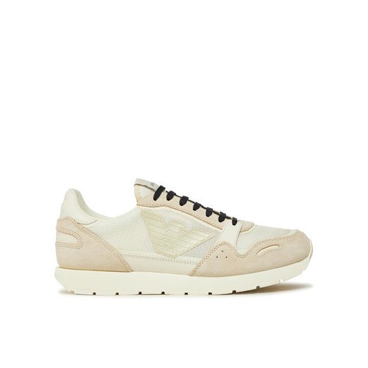 Sneakersy Emporio Armani X4X537 XN730 01427 Beżowy ze sklepu eobuwie.pl w kategorii Buty sportowe męskie - zdjęcie 182030358