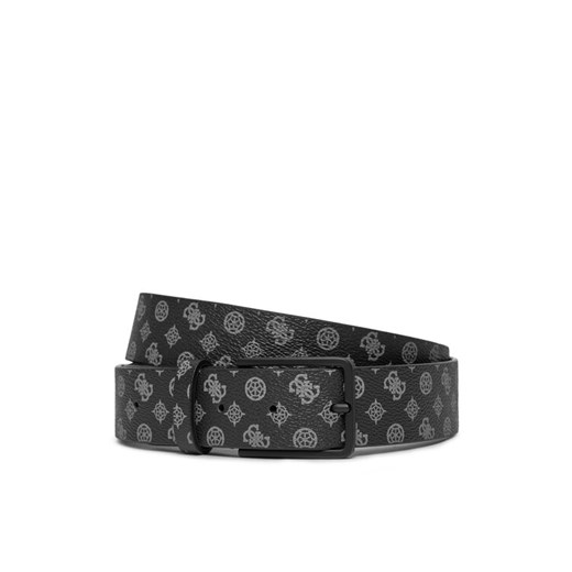 Pasek Męski Guess Micro Peony Eco Belts BM7793 P4135 Czarny ze sklepu eobuwie.pl w kategorii Paski męskie - zdjęcie 182030555