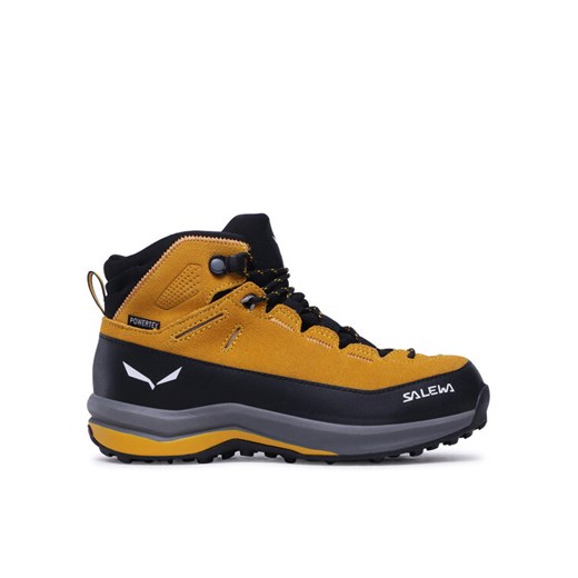 Trekkingi Salewa Mtn Trainer 2 Mid Ptx K 64011-2191 Żółty ze sklepu eobuwie.pl w kategorii Buty trekkingowe dziecięce - zdjęcie 182030676