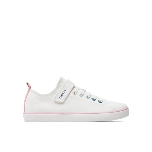 Trampki Geox J Gisli Girl J454NA 00010 C1000 D Biały ze sklepu eobuwie.pl w kategorii Trampki dziecięce - zdjęcie 182030806