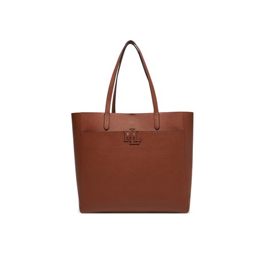 Torebka LAUREN RALPH LAUREN 431960183001 Brązowy ze sklepu eobuwie.pl w kategorii Torby Shopper bag - zdjęcie 182030878