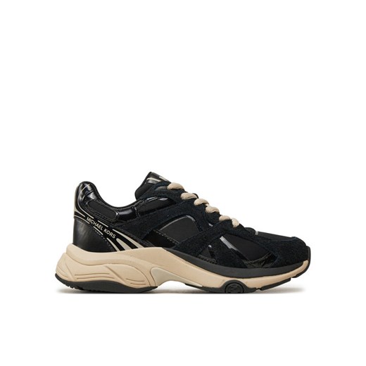 Sneakersy MICHAEL Michael Kors Leo 43F4LEFS1S Czarny ze sklepu eobuwie.pl w kategorii Buty sportowe damskie - zdjęcie 182030925