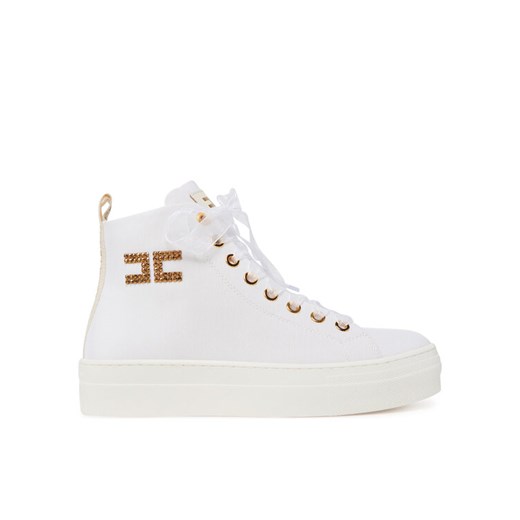 Sneakersy Elisabetta Franchi F4-A9E-0243 Biały ze sklepu eobuwie.pl w kategorii Trampki damskie - zdjęcie 182030938