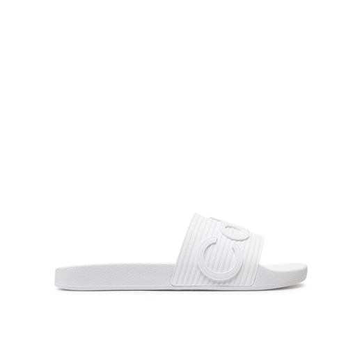 Klapki Calvin Klein Pool Slide HM0HM01519 Biały ze sklepu eobuwie.pl w kategorii Klapki męskie - zdjęcie 182030975