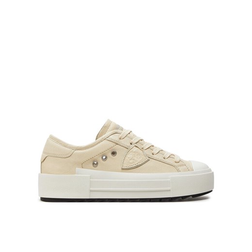 Sneakersy Philippe Model West PDLD W002 Écru ze sklepu eobuwie.pl w kategorii Buty sportowe damskie - zdjęcie 182030979