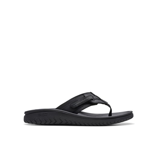 Japonki Clarks Wesley Sun 26176988 Czarny ze sklepu eobuwie.pl w kategorii Klapki męskie - zdjęcie 182031246