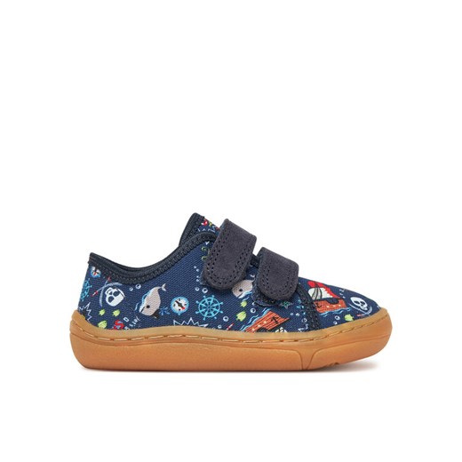 Kapcie Froddo Barefoot Canvas G1700379-29 M Granatowy ze sklepu eobuwie.pl w kategorii Kapcie dziecięce - zdjęcie 182031259