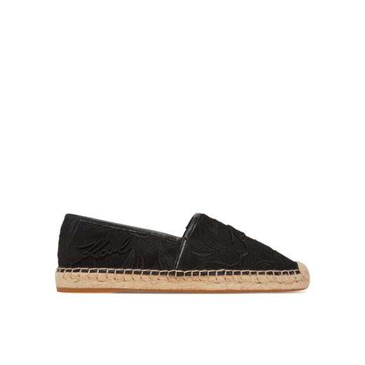 Espadryle KARL LAGERFELD Kamini KL80121A Czarny ze sklepu eobuwie.pl w kategorii Espadryle damskie - zdjęcie 182031336