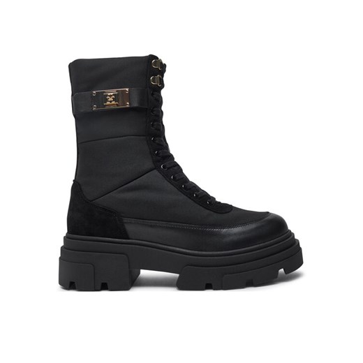 Trapery Tommy Hilfiger FW0FW08246 Czarny ze sklepu eobuwie.pl w kategorii Botki - zdjęcie 182031538