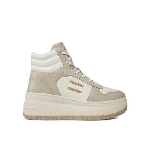 Sneakersy Tommy Jeans Tjw Retro Basket Mc Lace Up EN0EN02422 Beżowy Tommy Jeans 39 eobuwie.pl