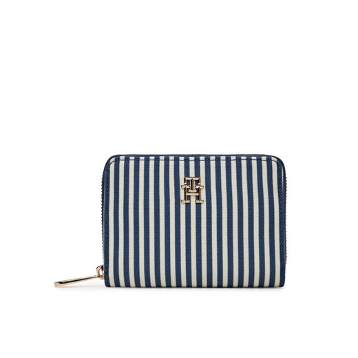 Duży Portfel Damski Tommy Hilfiger Poppy Summer AW0AW17270 Écru ze sklepu eobuwie.pl w kategorii Portfele damskie - zdjęcie 182031759