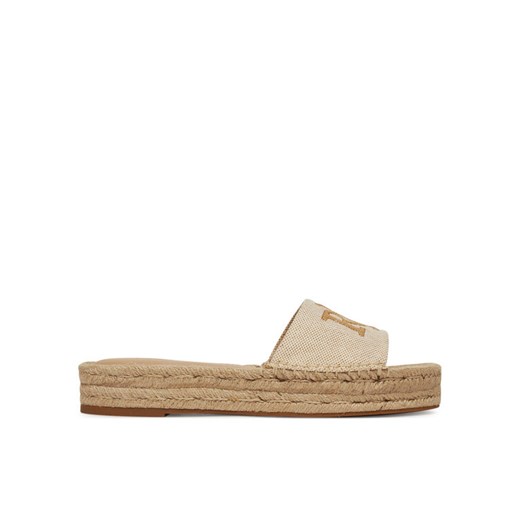 Espadryle LAUREN RALPH LAUREN Polly 802966866001 Beżowy ze sklepu eobuwie.pl w kategorii Espadryle damskie - zdjęcie 182031906
