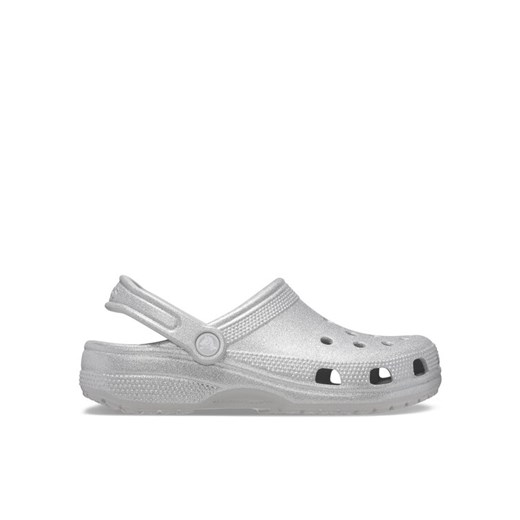 Klapki Crocs Classic Glitter Clog 205942 Srebrny ze sklepu eobuwie.pl w kategorii Klapki damskie - zdjęcie 182031918