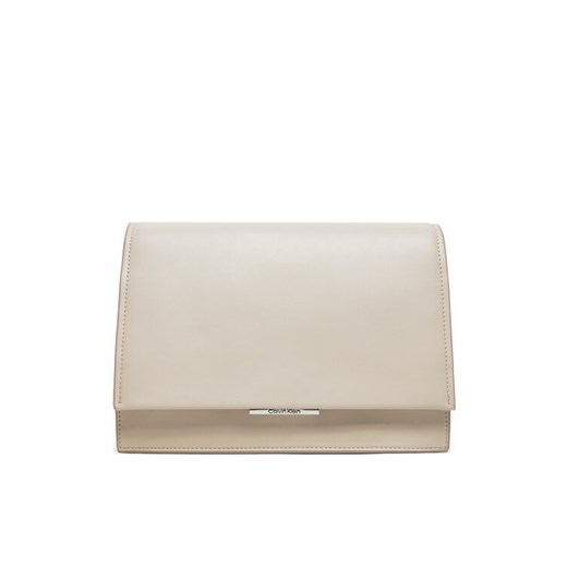 Torebka Calvin Klein Ck Linear Shoulder Bag K60K612158 Écru ze sklepu eobuwie.pl w kategorii Listonoszki - zdjęcie 182032025