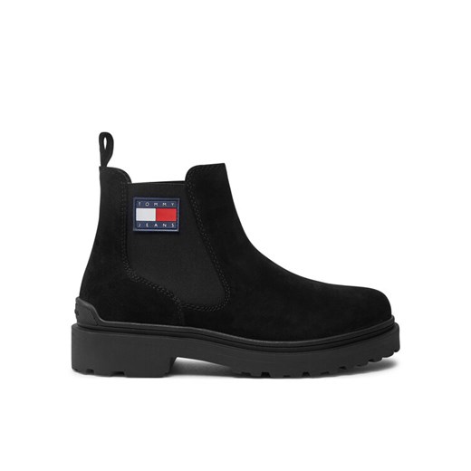 Sztyblety Tommy Jeans EM0EM01468 Czarny ze sklepu eobuwie.pl w kategorii Buty zimowe męskie - zdjęcie 182032155