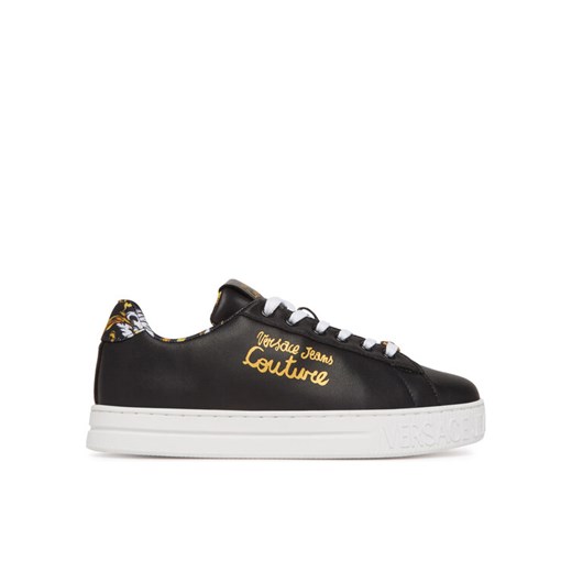 Sneakersy Versace Jeans Couture 78VA3SKL Czarny ze sklepu eobuwie.pl w kategorii Buty sportowe damskie - zdjęcie 182032219