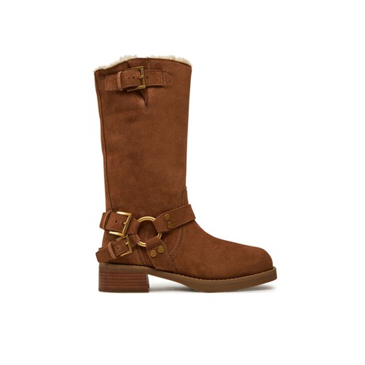 Oficerki MICHAEL Michael Kors Crosby 40F4CBFB6S Brązowy ze sklepu eobuwie.pl w kategorii Kozaki damskie - zdjęcie 182032245