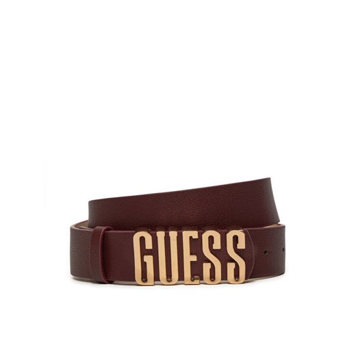 Pasek Damski Guess BW9113 P4235 Bordowy ze sklepu eobuwie.pl w kategorii Paski damskie - zdjęcie 182032368